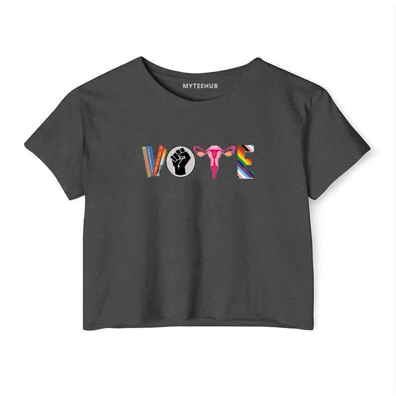 VOTE Banned Books Election Reproductive Rights LGBTQ Tee