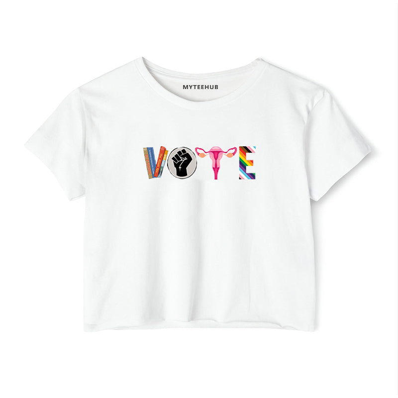 VOTE Banned Books Election Reproductive Rights LGBTQ Tee