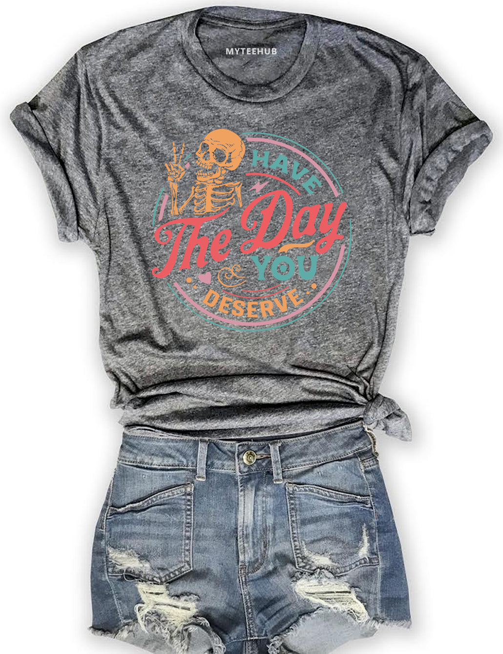 Have The Day You Deserve Crop Sweatshirt