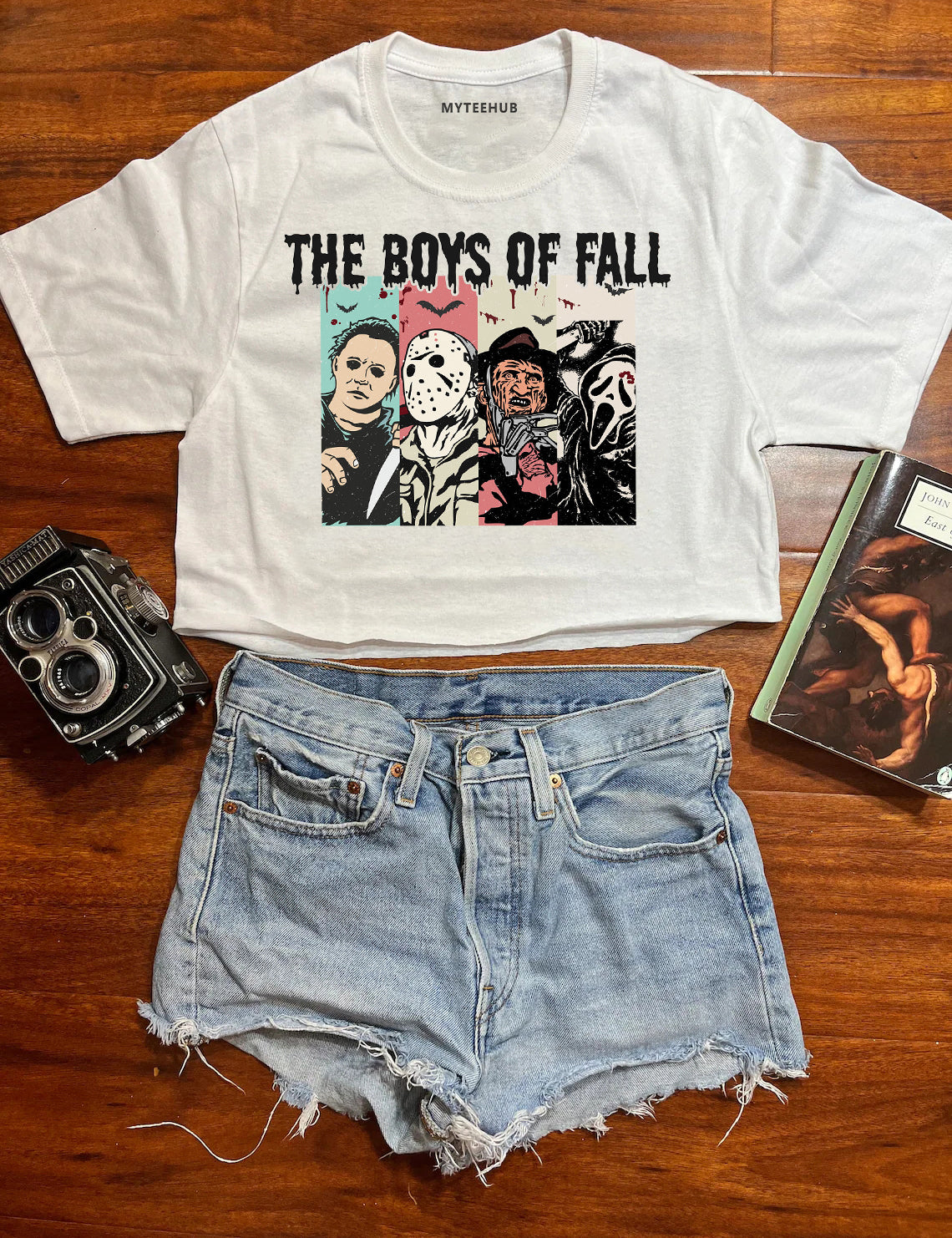 The Boys Of Fall Halloween Crop Top