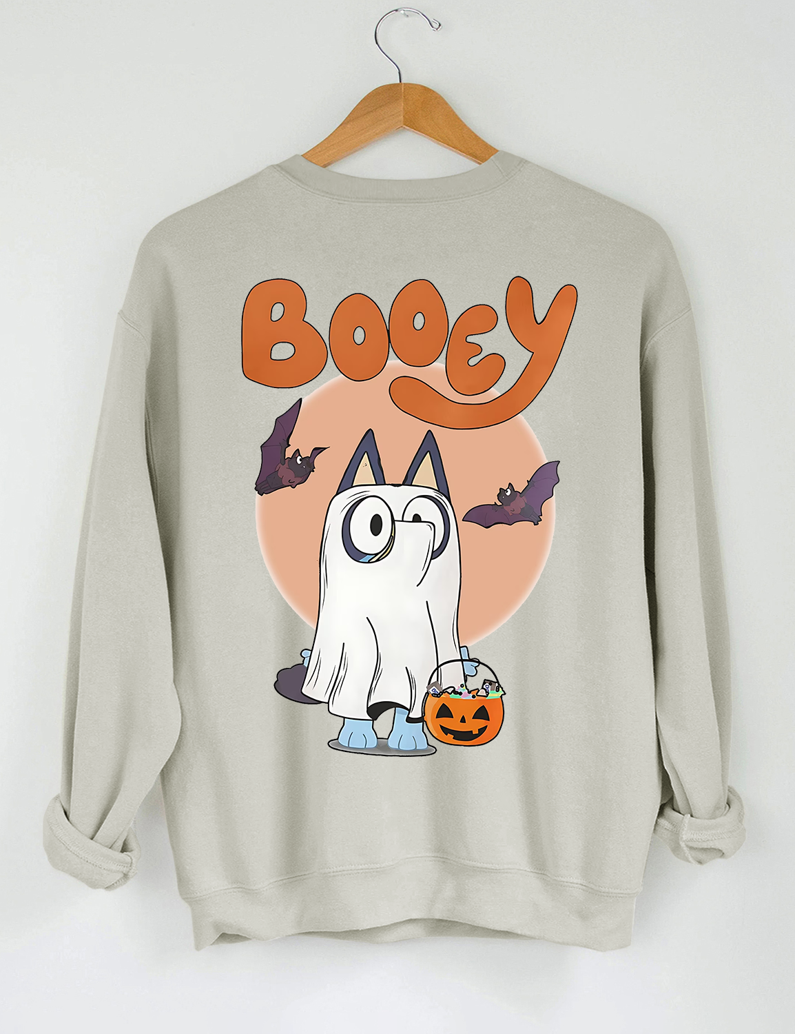 Booey Halloween Spooky Crop Sweatshirt