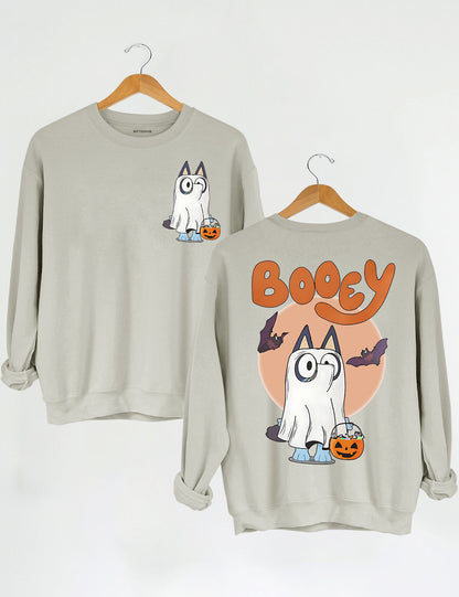 Booey Halloween Spooky Crop Sweatshirt