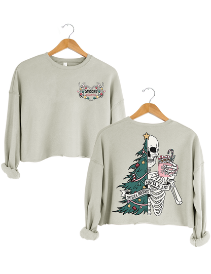 Sorta Merry Sorta Scary Christmas Crop Top