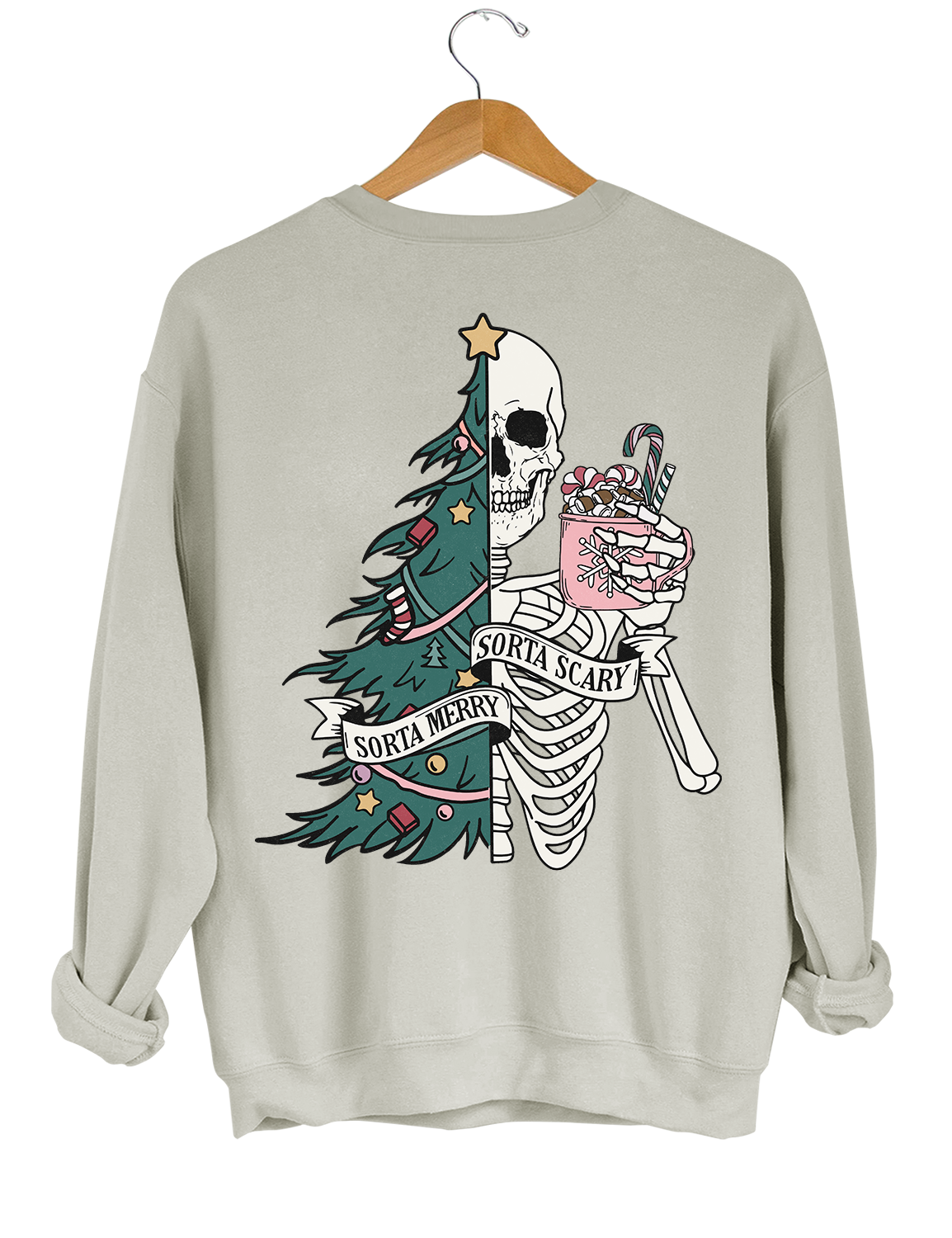 Sorta Merry Sorta Scary Christmas Crop Top