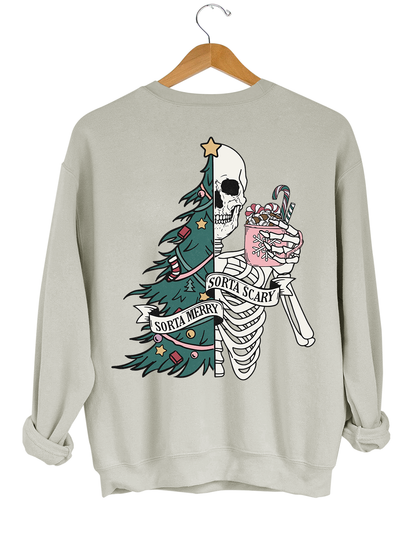 Sorta Merry Sorta Scary Christmas Crop Top