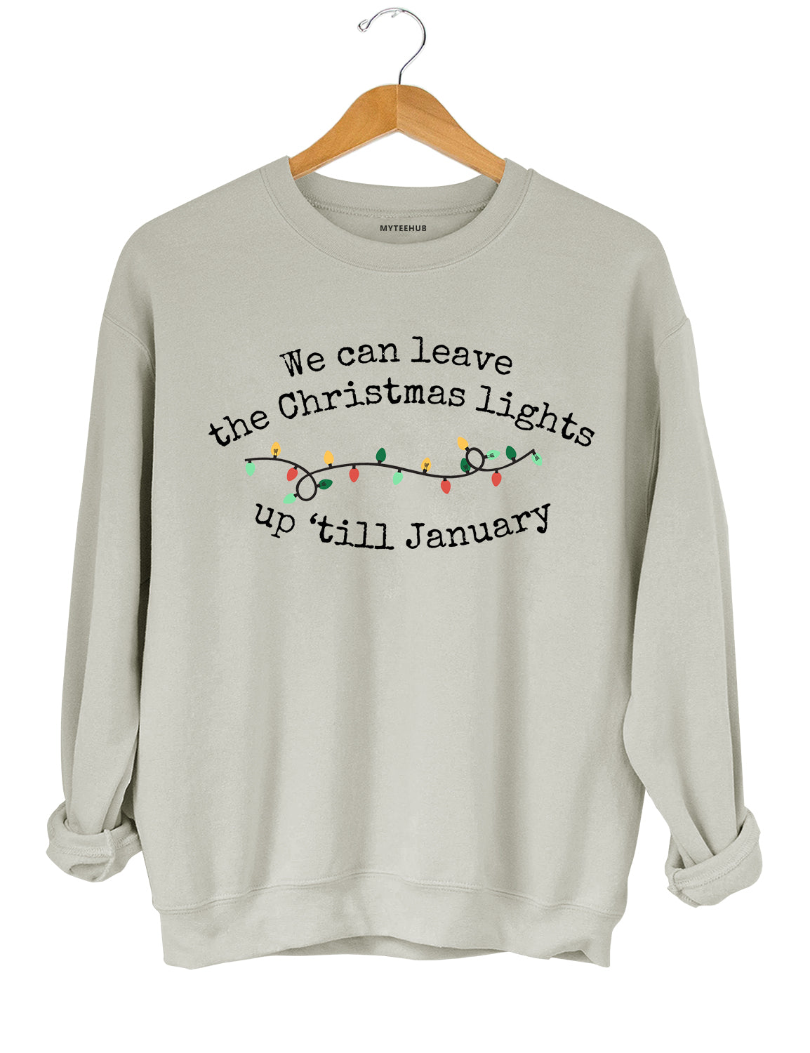 We Can Leave The Christmas Lights Up 'Til January Crop Top