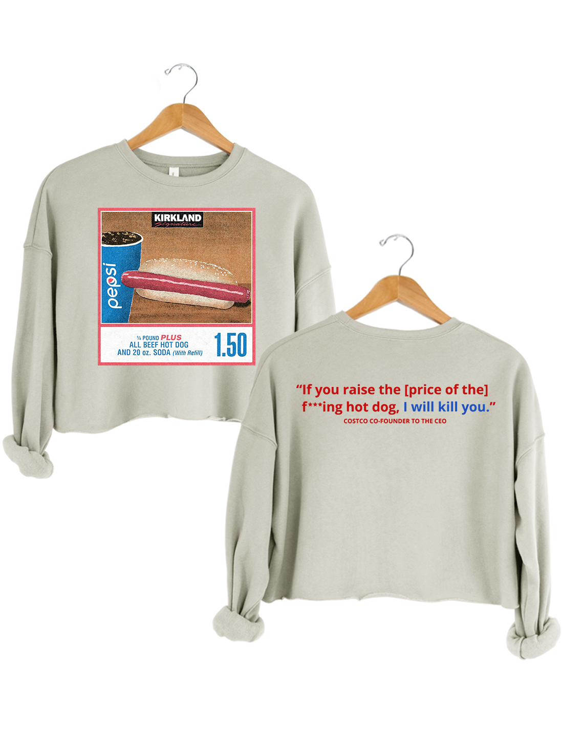 Costco Kirkland Hot Dog Crop Top