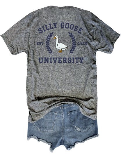 Silly Goose University Crop Top