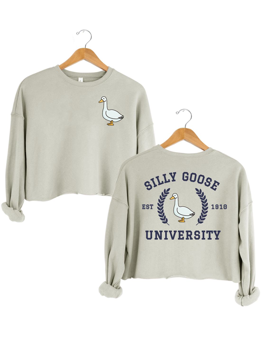 Silly Goose University Crop Top