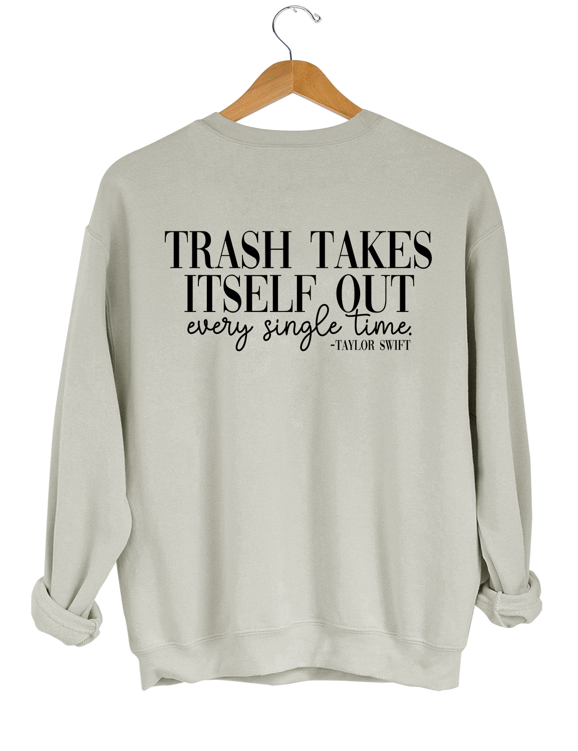 Trash Takes Itself Out Every Single Time Taylor Swift Crop Top