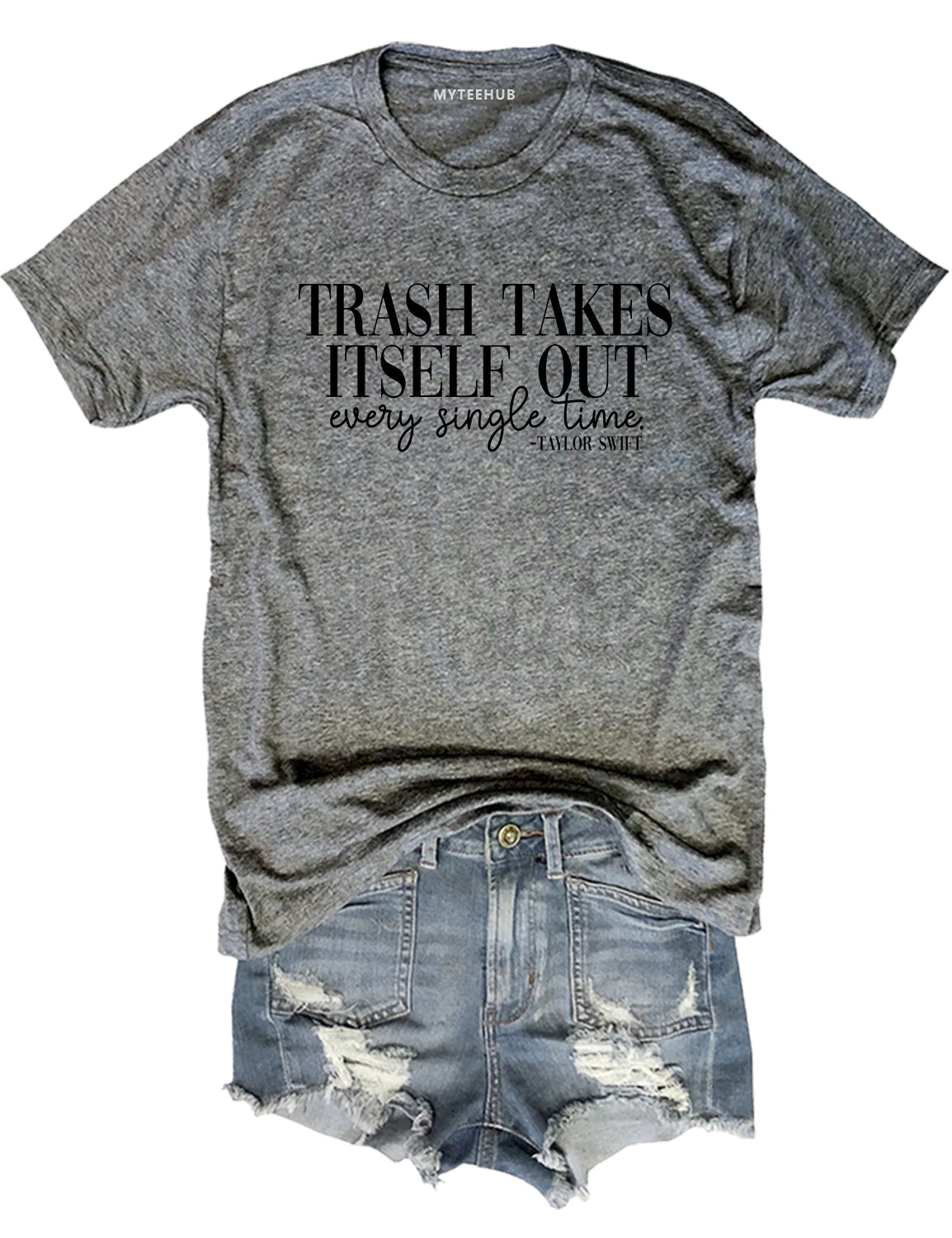 Trash Takes Itself Out Every Single Time Crop Top