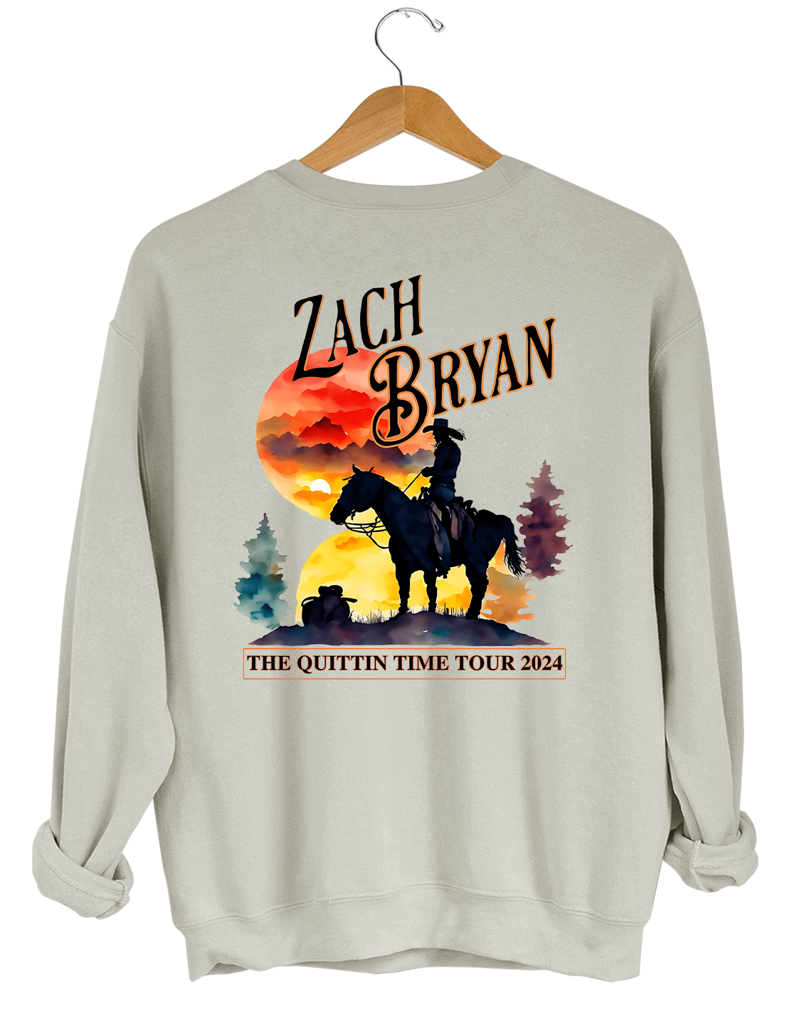 Zach Bryan The Quittin Time Tour 2024 Crop Top