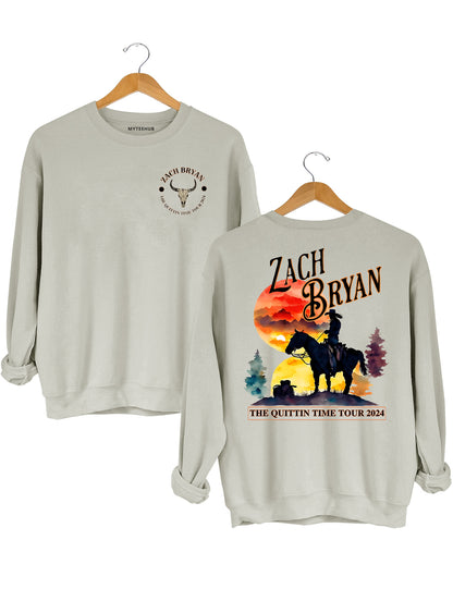 Zach Bryan The Quittin Time Tour 2024 Crop Top