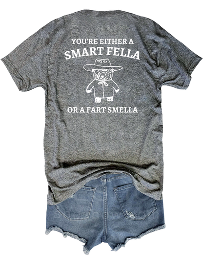 Are You A Smart Fella Or Fart Smella_ Crop Top