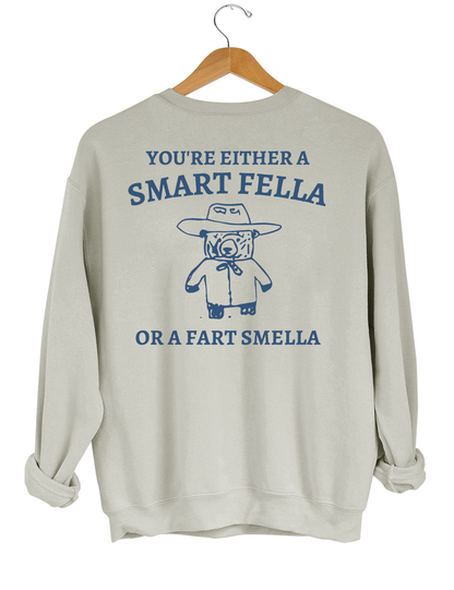 Are You A Smart Fella Or Fart Smella_ Crop Top