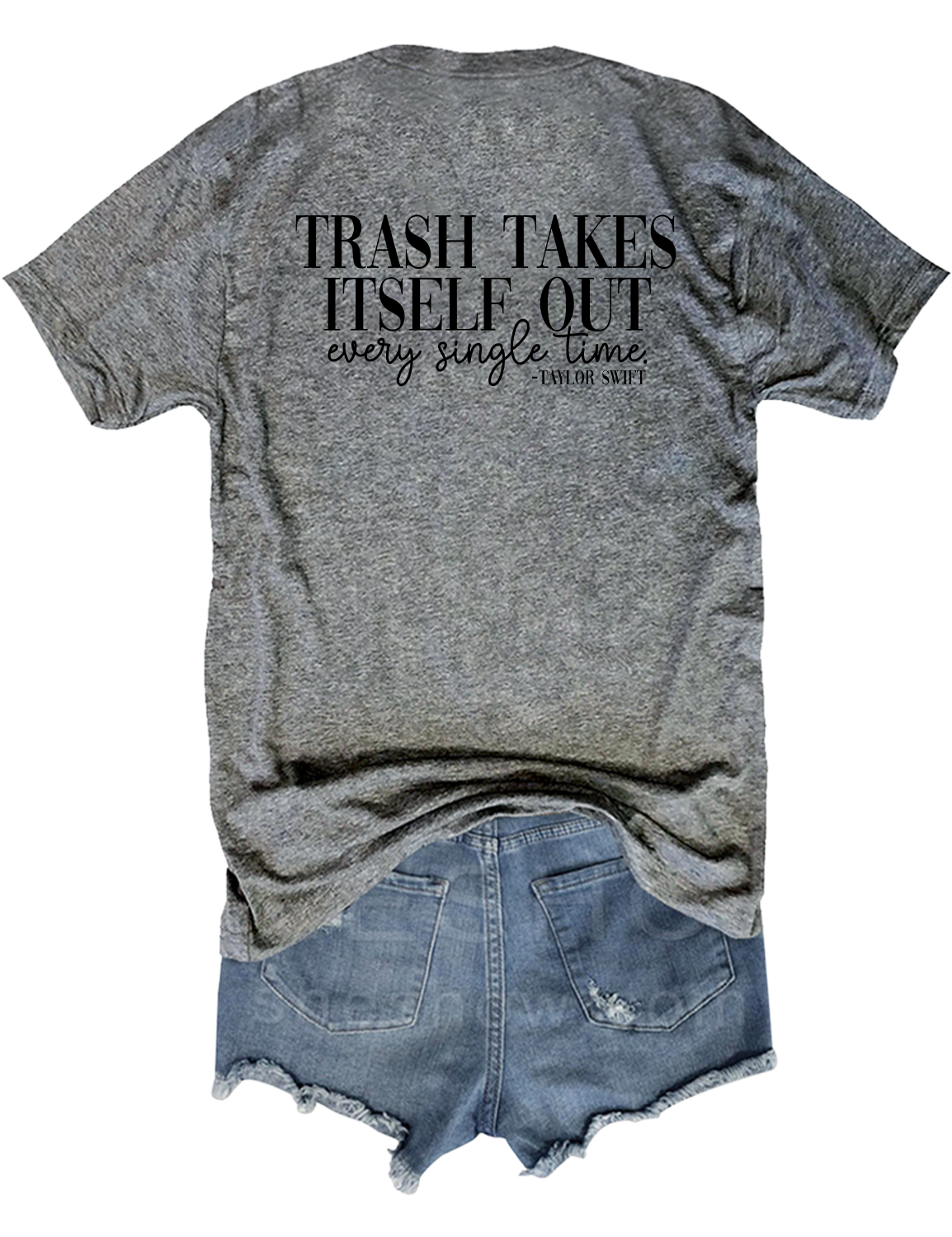 Trash Takes Itself Out Crop Top