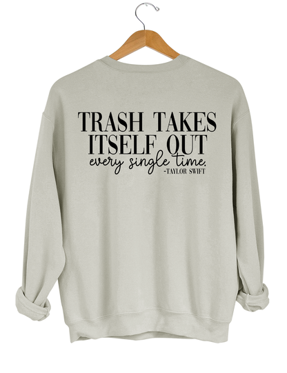 Trash Takes Itself Out Crop Top