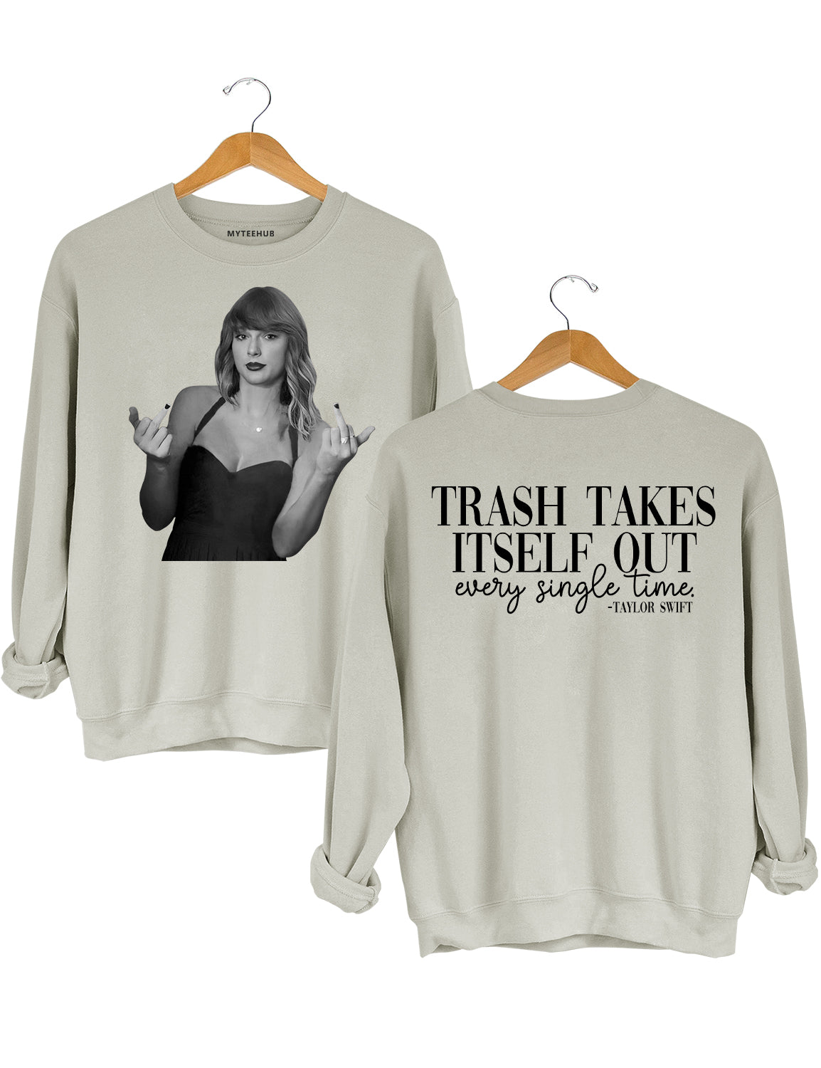 Trash Takes Itself Out Crop Top