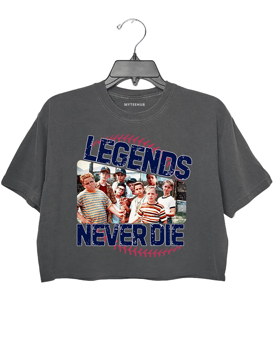 The Sandlot Legends Never Die Crop Top