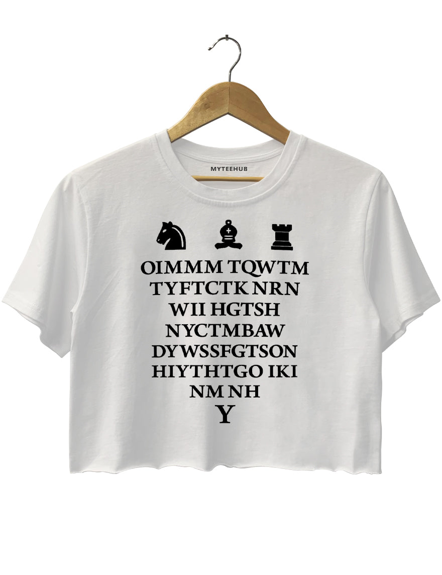 Once I Make My Move Harry Potter Chess Scene Crop Top