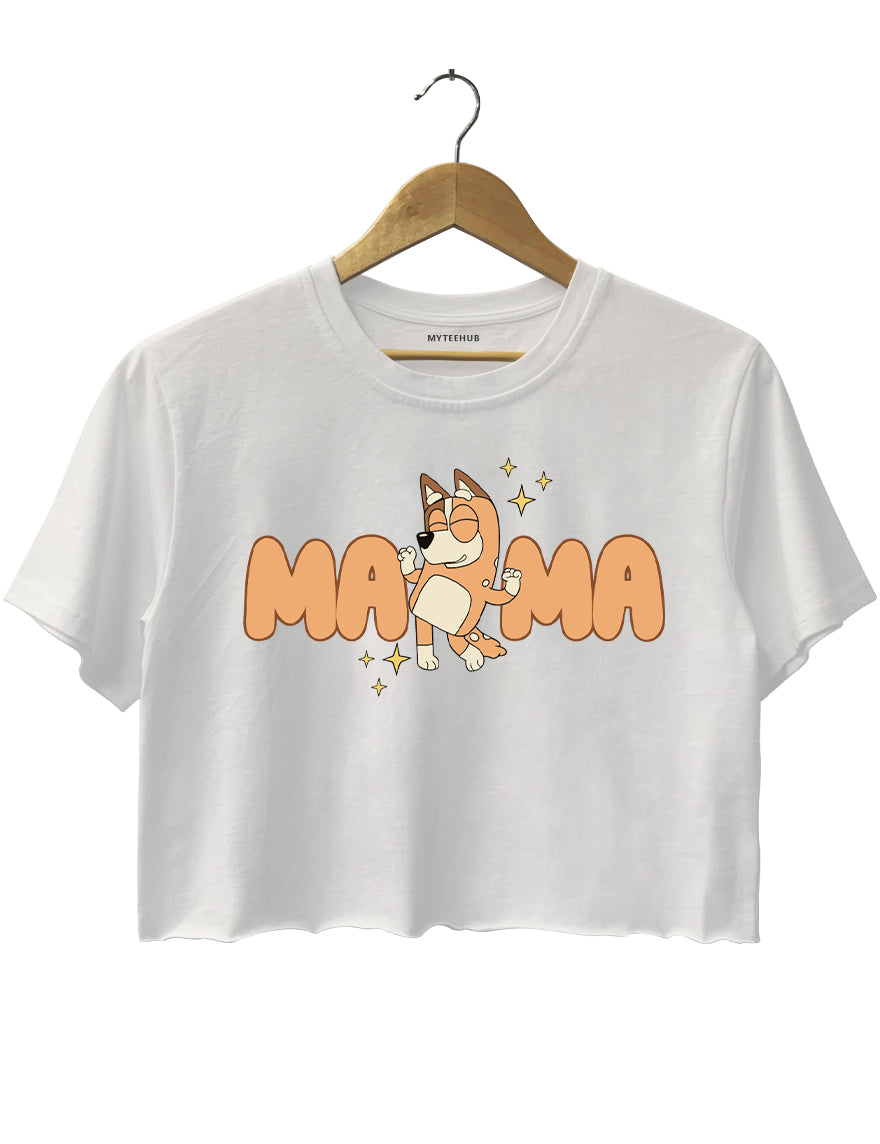 Bluey Mama Rockin_ The Motherhood Tour Crop Top