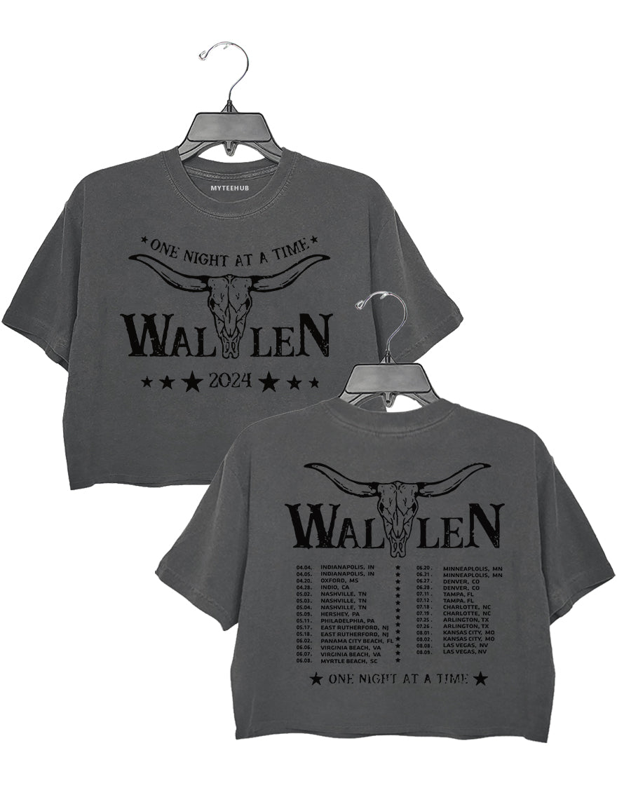 Morgan Wallen One Night At A Time Tour 2024 Crop Top